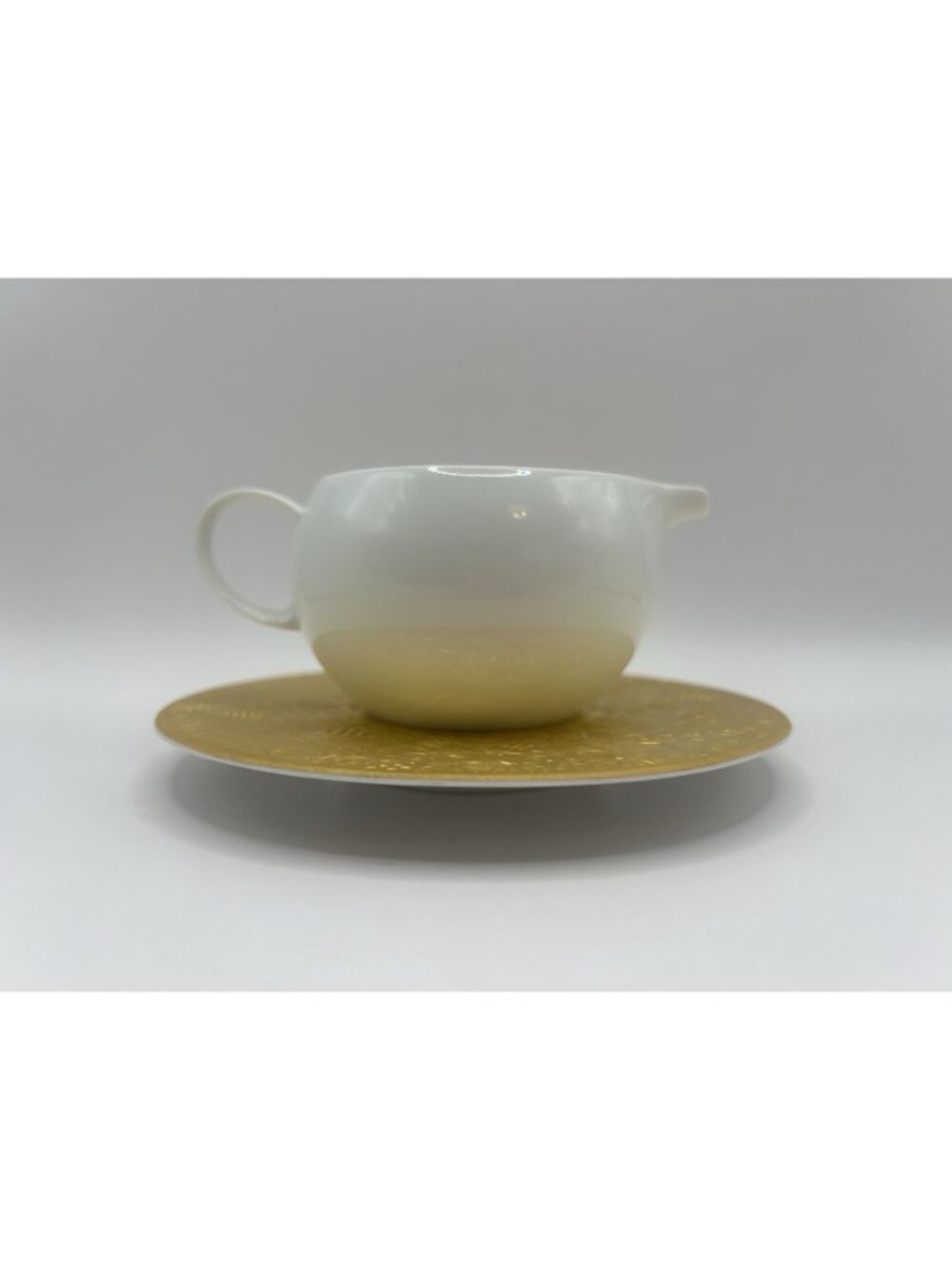 Rosenthal Magic Flute 24k Gold Demitasse Cream W/ Under Plate Bjorn Wiinblad - Picture 4 of 16